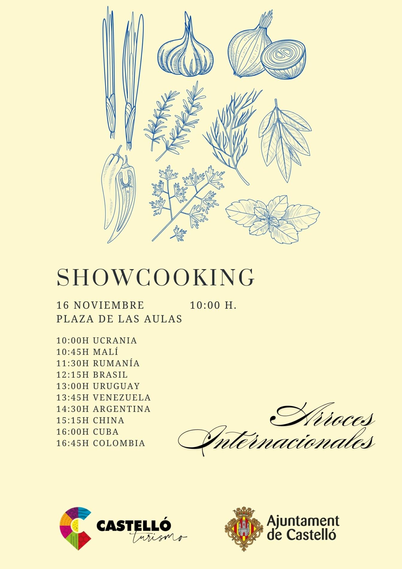 SHOWCOOKING 16 noviembre